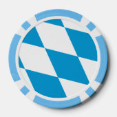 愛国的トランプのポーカーチップとバイエルン州旗 ポーカーチップ (裏面)