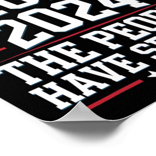 愛国的トランプ2024サポーターのための勝利デザイン ポスター (角)