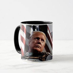 愛国的ドナルド·トランプ·フラグ·マグ マグカップ