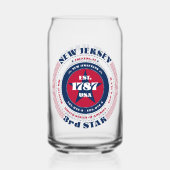 愛国的ニュージャージータイポグラフィデザイン ガラス缶 (裏面)