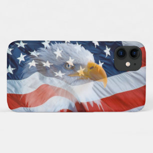 愛国的ハゲワシアメリカ国旗ケースメイトフォン iPhone 11 ケース