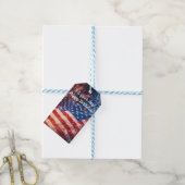 愛国的ハッピーバースデー ギフトタグ (より糸付き)