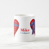 愛国的ハート図 コーヒーマグカップ (中央)