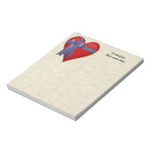 愛国的ハート図 ノートパッド (回転)