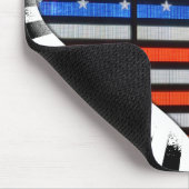 愛国的ハート米国国旗 マウスパッド (コーナー)