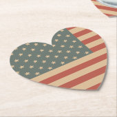 愛国的ハート紙コースター ペーパーコースター (アングル)