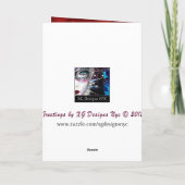 愛国的ハート退役軍人の日のグリーティ空白のングカード カード (裏面)