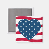 愛国的ハート マグネット (正面/裏面)