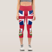 愛国的バミューダ国旗 カプリレギンス (正面)