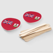 愛国的バミューダ国旗 ハンドファン (組立なし)