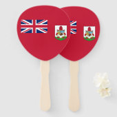 愛国的バミューダ国旗 ハンドファン (正面&裏面)