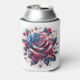 愛国的バラ独立記念日 缶クーラー
