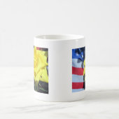 愛国的バラ コーヒーマグカップ (中央)