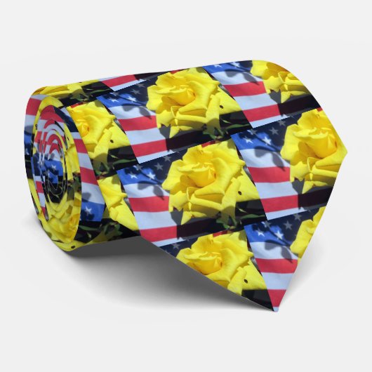 愛国的バラ ネクタイ (ロール)