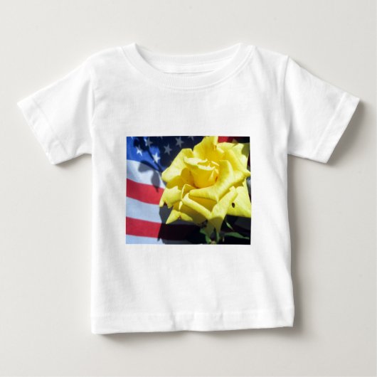 愛国的バラ ベビーTシャツ (正面)