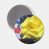 愛国的バラ マグネット (正面/裏面)