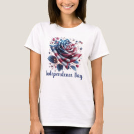 愛国的バラ Tシャツ