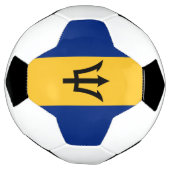 愛国的バルバドス国旗 サッカーボール (回転)