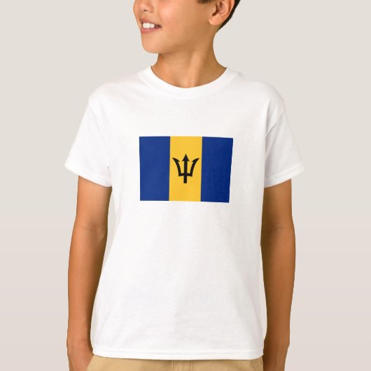 愛国的バルバドス国旗 Tシャツ (正面)