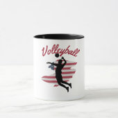 愛国的バレーボールTシャツ マグカップ (中央)