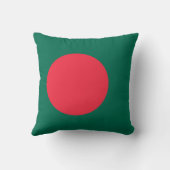 愛国的バングラデシュ国旗 クッション (裏面)