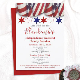 愛国的バンティンファミリー懇親会テンプレート 招待状