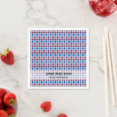 愛国的パターン スタンダードカクテルナプキン (インサイチュ)