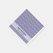 愛国的パターン スタンダードカクテルナプキン (角)
