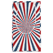 愛国的パターン スモールペーパーバッグ (正面)