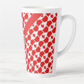 愛国的パーソナライズされたなカナダ国旗 カフェラテマグ (右)