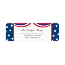 愛国的パーソナライズされたな米国差出人住所