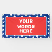 愛国的パーソナライズされたな 横断幕 (横)