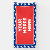 愛国的パーソナライズされたな 横断幕 (縦)