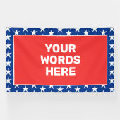 愛国的パーソナライズされたな 横断幕 (横)