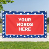 愛国的パーソナライズされたな 横断幕 (外側)
