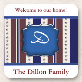 愛国的パーソナライズされたコルクコースターテンプレート コースター