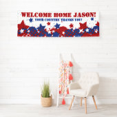 愛国的パーソナライズされた軍隊バナー 横断幕 (インサイチュ)