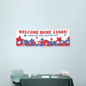 愛国的パーソナライズされた軍隊バナー 横断幕 (トレードショー)