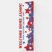 愛国的パーソナライズされた軍隊バナー 横断幕 (縦)