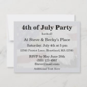 愛国的パーティの招待状- "アメリカプライド" 招待状 (裏面)