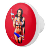 愛国的ビキニフィットネスモデルサンダー_コーブ セラミックノブ (右)