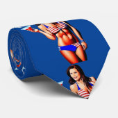 愛国的ビキニフィットネスモデルサンダー_コーブ ネクタイ (ロール)