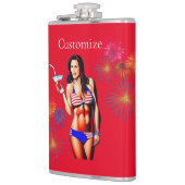 愛国的ビキニフィットネスモデルサンダー_コーブ フラスク (左)