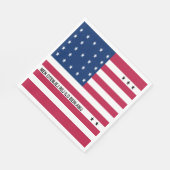 愛国的ビキニ国旗 スタンダードランチョンナプキン (角)