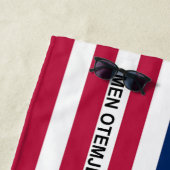 愛国的ビキニ国旗 ビーチタオル (インサイチュ)