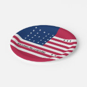 愛国的ビキニ国旗 ペーパープレート (アングル)