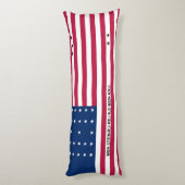 愛国的ビキニ国旗 ボディピロー (裏面 (縦))