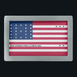 愛国的ビキニ環旗ベルトバックル 長方形ベルトバックル<br><div class="desc">ビキニ環礁の愛国国旗。</div>