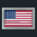 愛国的ビキニ環旗ベルトバックル 長方形ベルトバックル<br><div class="desc">ビキニ環礁の愛国国旗。</div>