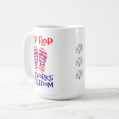 愛国的ビーチビベス コーヒーマグカップ (正面左)